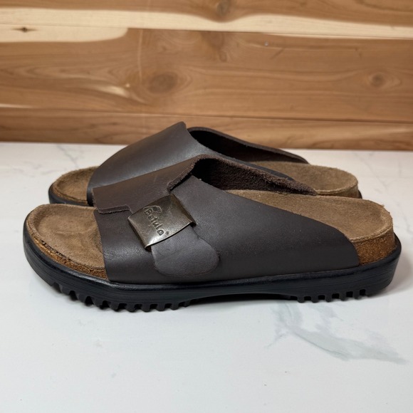 Betula by Birkenstock Leather Slides Adjustable Buckle Sandals Size EU 36 - US 5 - Picture 2 of 12